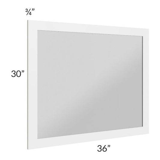 RTA Stratton White Shaker 30" x 36" Vanity Mirror