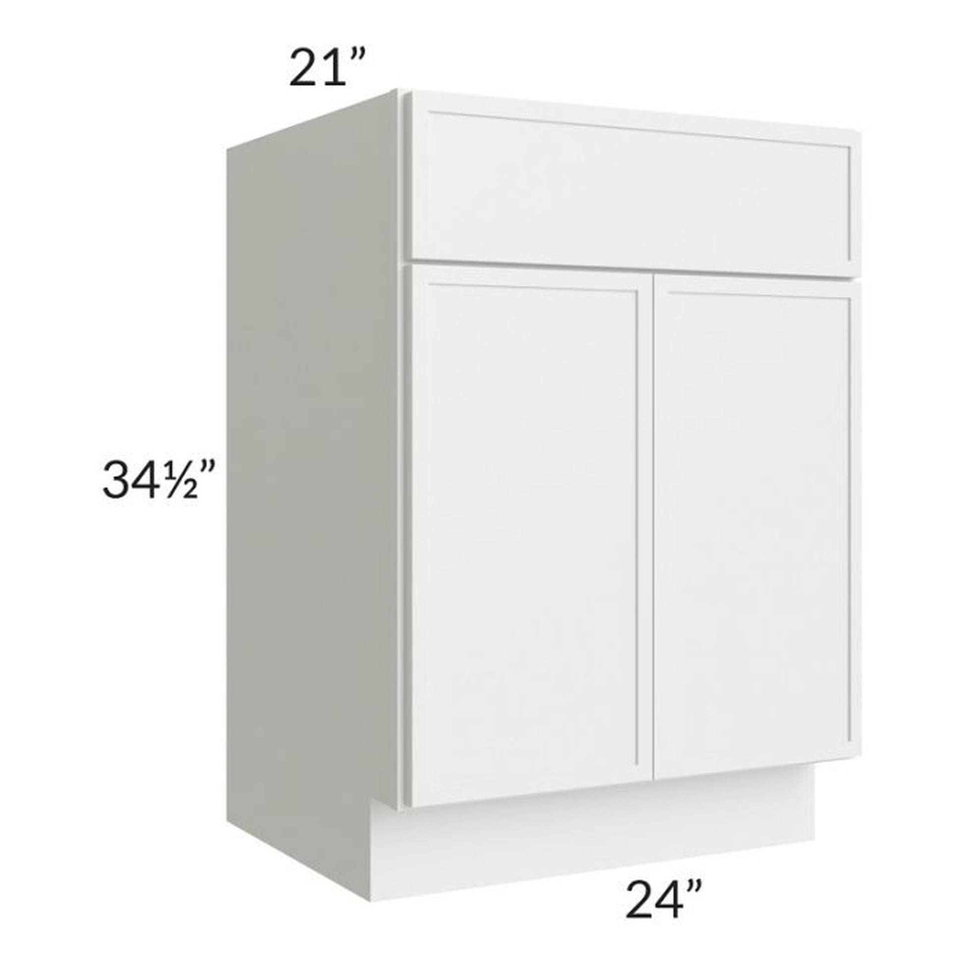 RTA Township White 24" Vanity Sink Base Cabinet