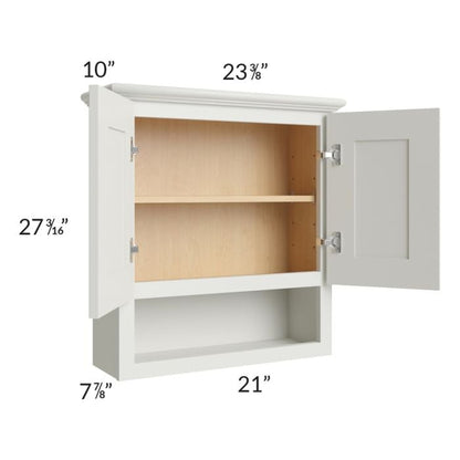 RTA Wellfleet Linen 21" x 26" Bathroom Wall Cabinet