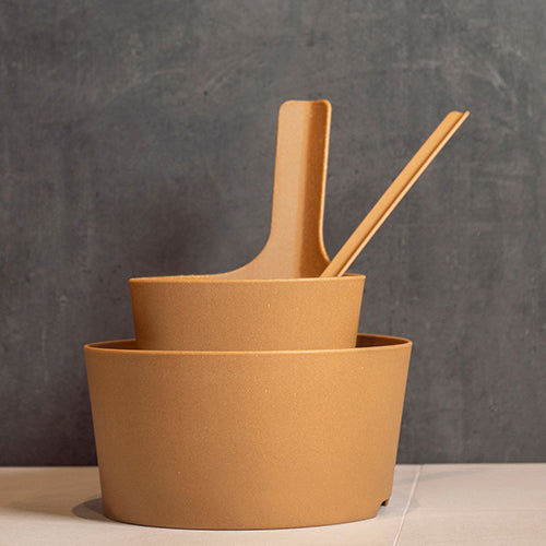 Rento Pisara Natural Color Straight Handle Sauna Bucket - 5 Liters