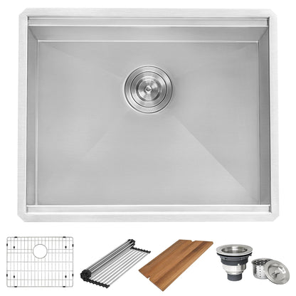 Ruvati Alto 23" x 19" Stainless Steel Undermount Laundry Utility Sink