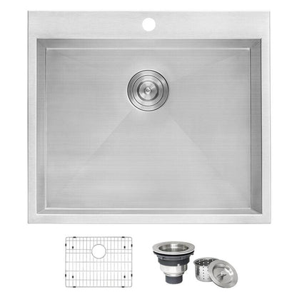 Ruvati Forma 22" x 22" Stainless Steel Topmount Deep Laundry Utility Sink