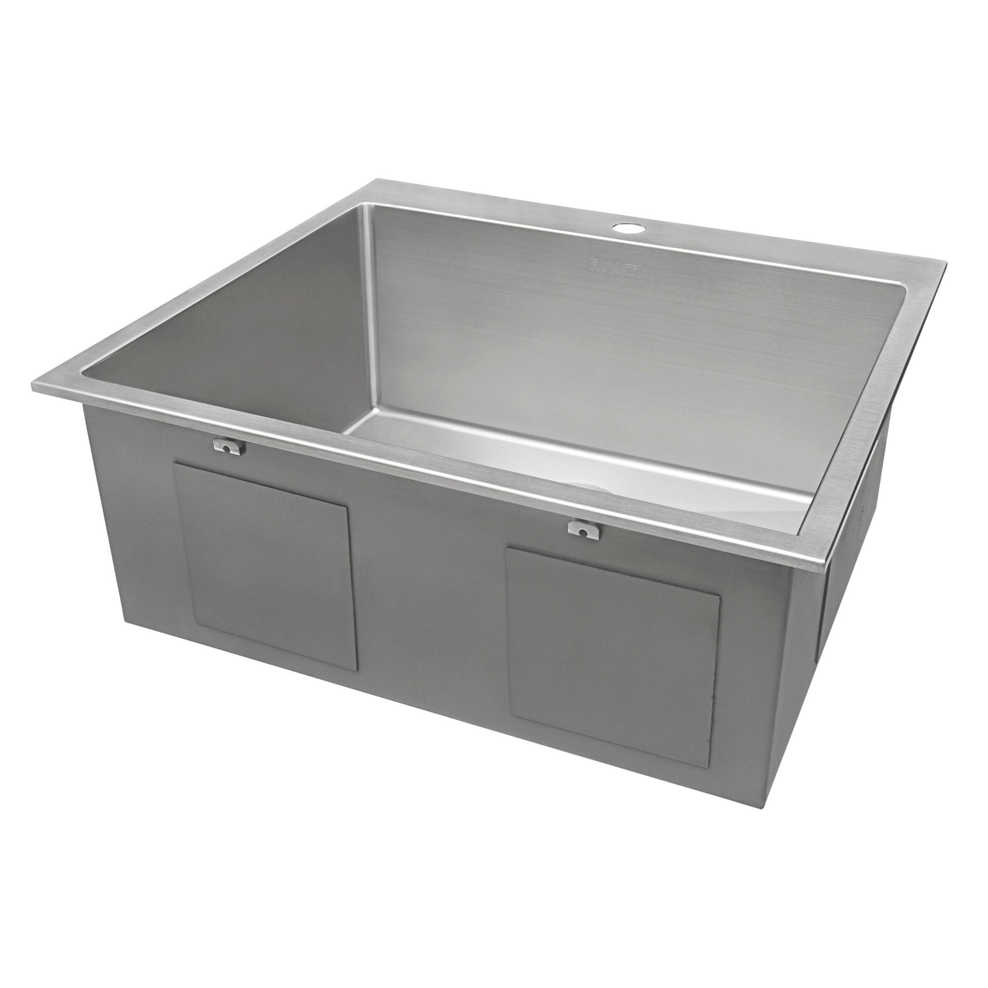 Ruvati Forma 25" x 22" Stainless Steel Rounded Corners Topmount Laundry Utility Sink