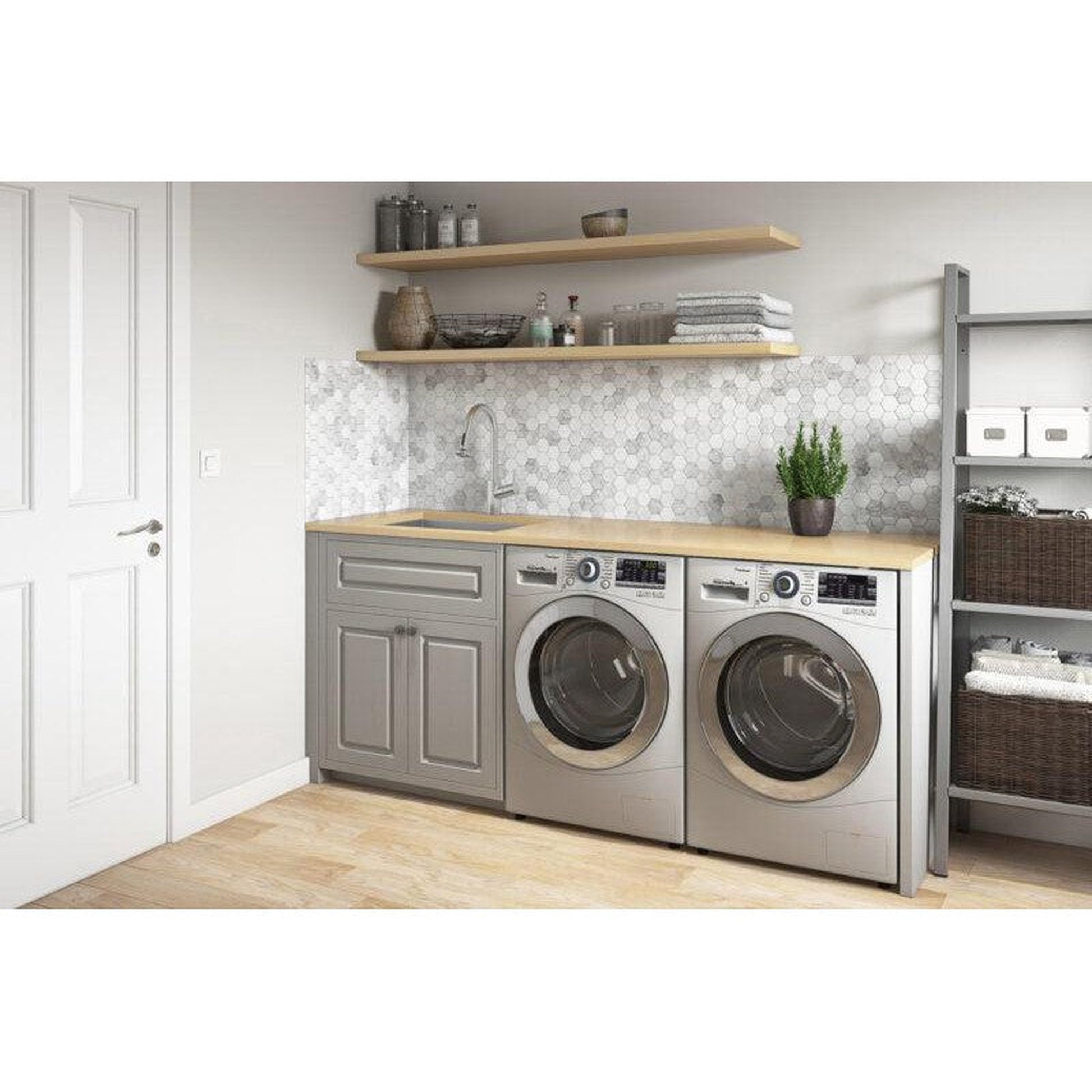 Ruvati Savona 21" x 18" Stainless Steel Undermount Deep Laundry Utility Sink