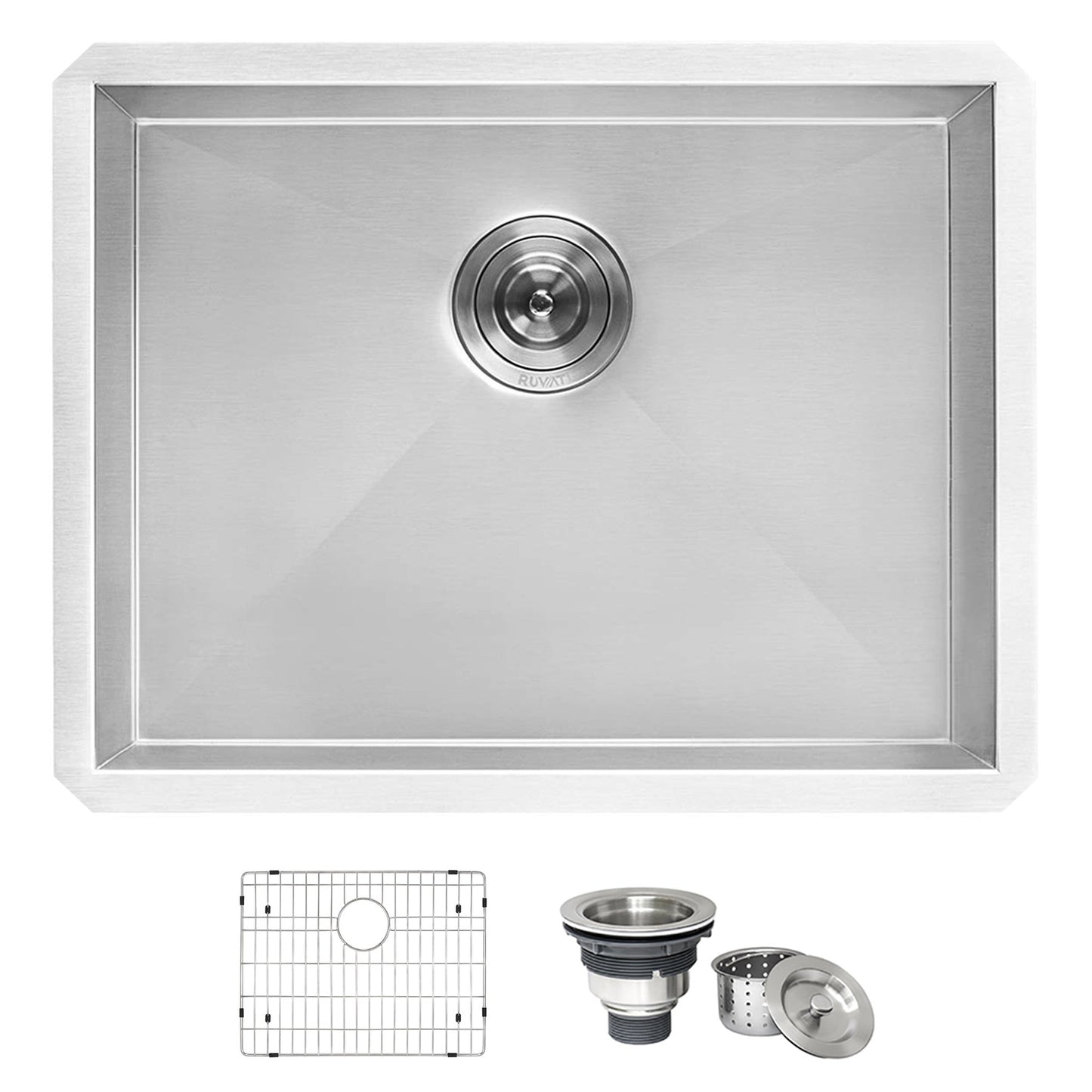 Ruvati Savona 21" x 18" Stainless Steel Undermount Deep Laundry Utility Sink