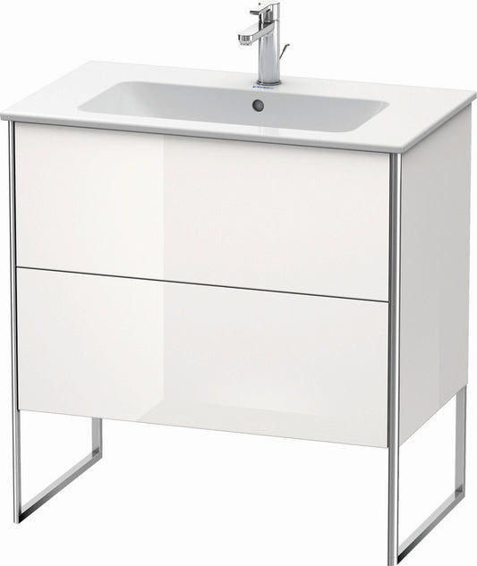 Duravit XSquare 32" White Two Drawer Floorstanding Vanity Unit (XS444608585)