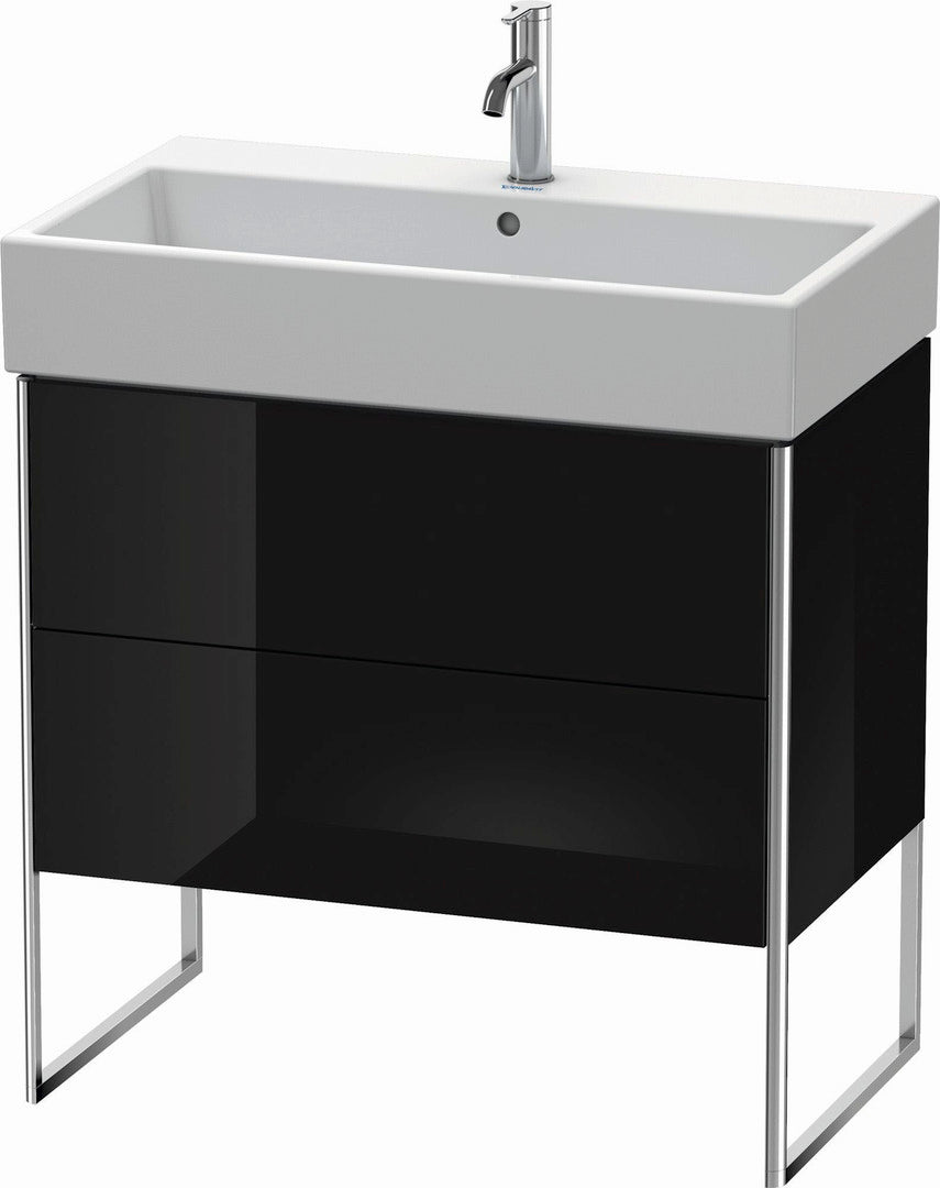 Duravit XSquare 31" Black Two Drawer Floorstanding Vanity Unit (XS447504040)