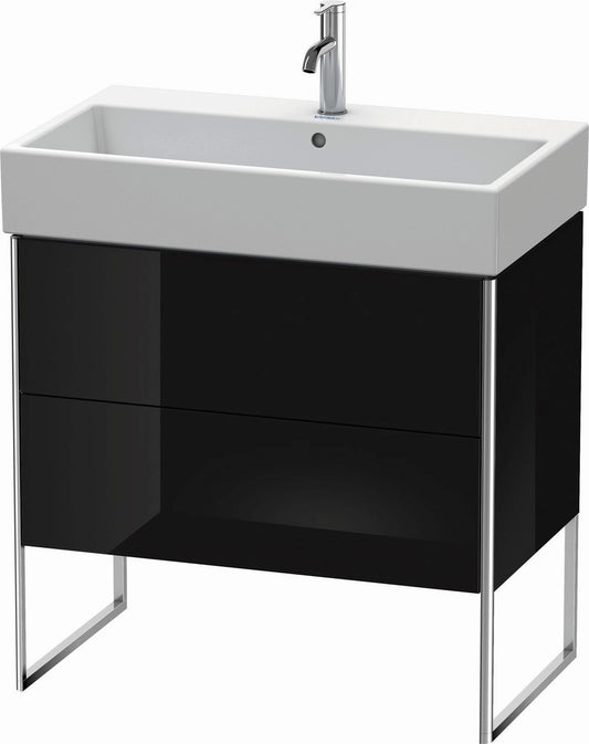 Duravit XSquare 31" Black Two Drawer Floorstanding Vanity Unit (XS447504040)