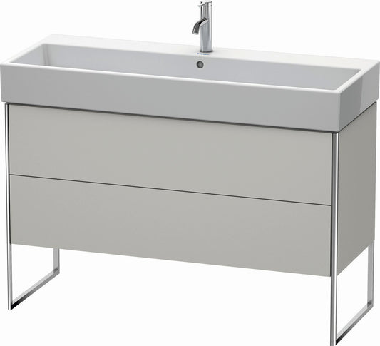 Duravit XSquare 47" Concrete Gray Two Drawer Floorstanding Vanity Unit (XS447700707)