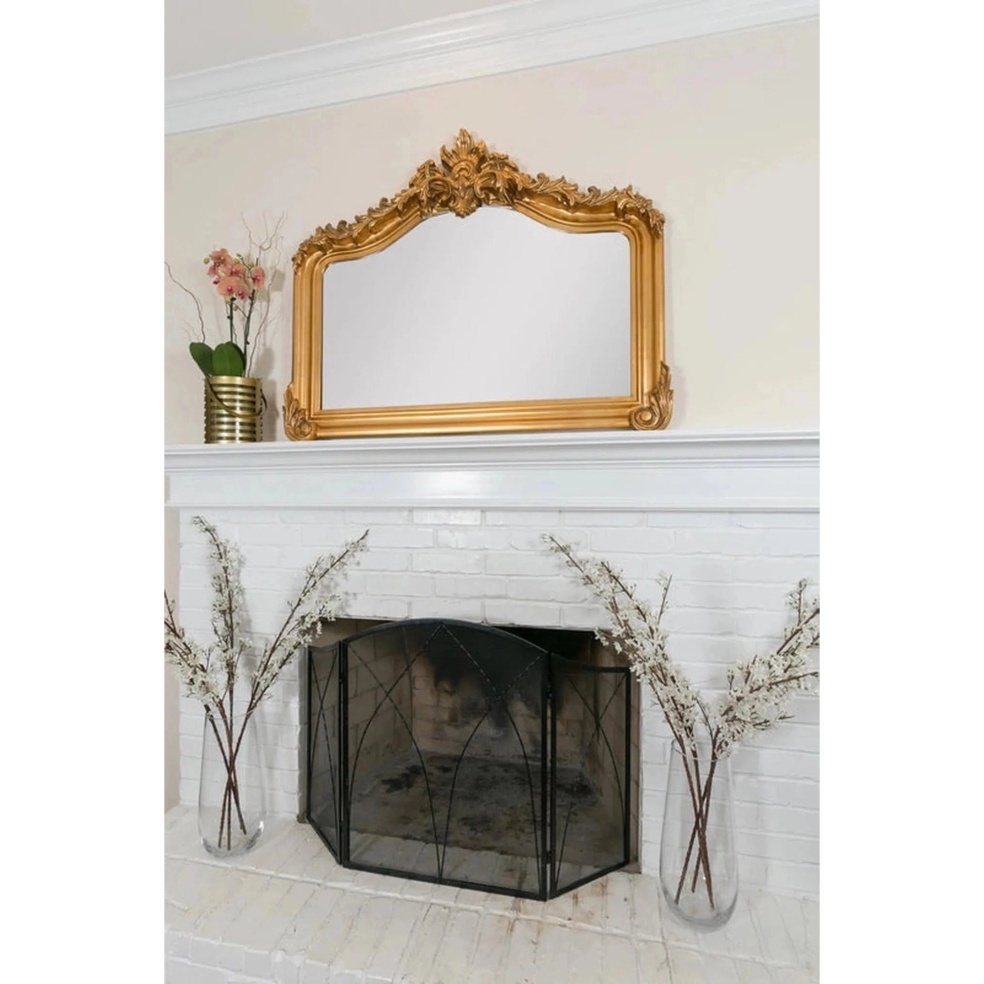 SBC Decor Blenheim 41" x 51" Wall-Mounted Wood Frame Dresser Mirror In US Bath Store SBC Decor Blenheim 41" x 51" Wall-Mounted Wood Frame Dresser Mirror In US Bath Store