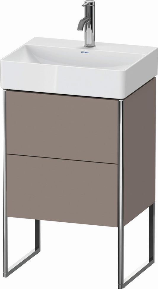 Duravit XSquare 19" Basalt Two Drawer Floorstanding Vanity Unit (XS443804343)