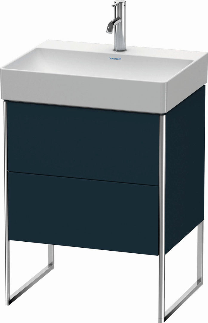 Duravit XSquare 23" Midnight Blue Two Drawer Floorstanding Vanity Unit (XS444209898)