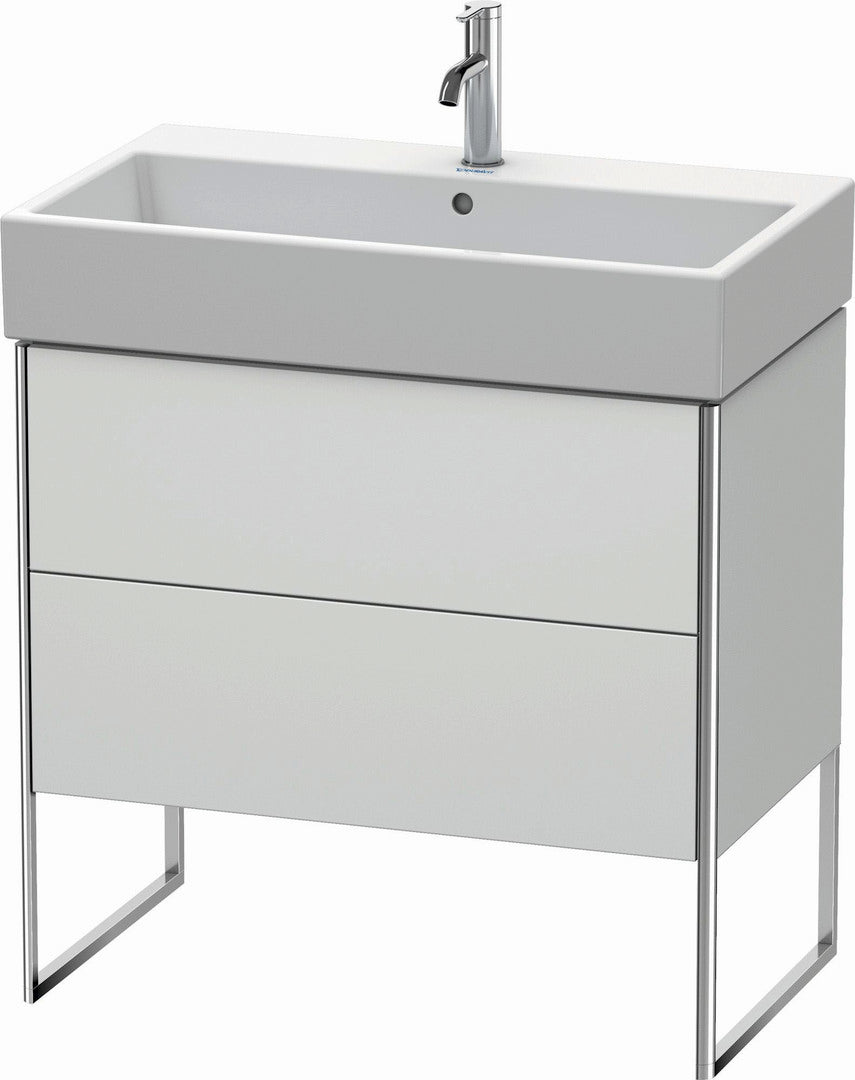 Duravit XSquare 31" White Satin Matt Two Drawer Floorstanding Vanity Unit (XS447503636)