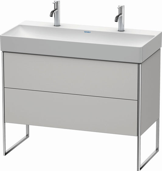 Duravit XSquare 39" Nordic White Two Drawer Floorstanding Vanity Unit (XS444403939)