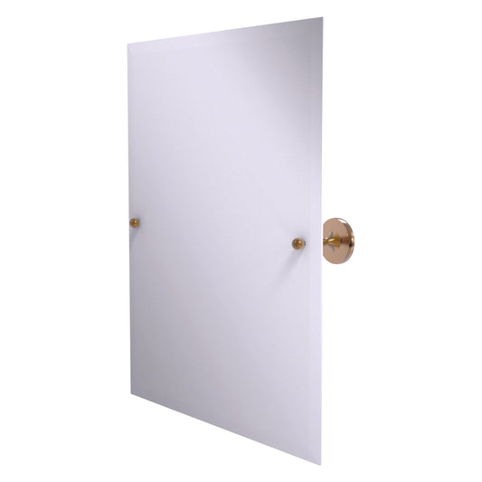 Allied Brass SL-92-BBR Shadwell Brushed Bronze Rectangular Frameless Wall Tilt Mirror