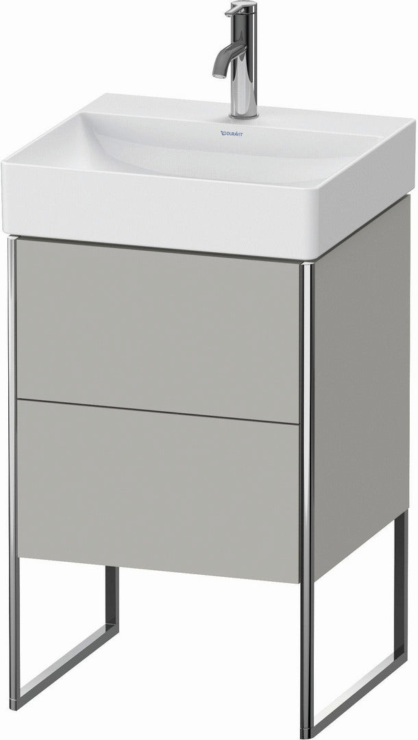 Duravit XSquare 19" Concrete Gray Two Drawer Floorstanding Vanity Unit (XS443900707)