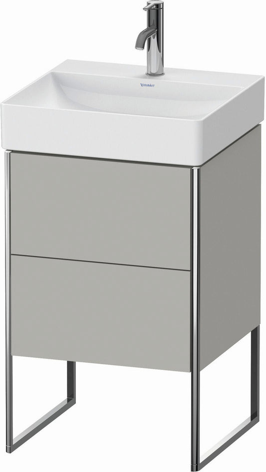 Duravit XSquare 19" Concrete Gray Two Drawer Floorstanding Vanity Unit (XS443900707)