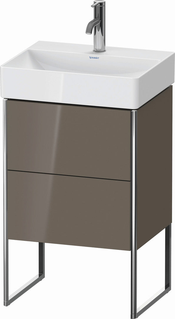 Duravit XSquare 19" Flannel Gray Two Drawer Floorstanding Vanity Unit (XS443808989)