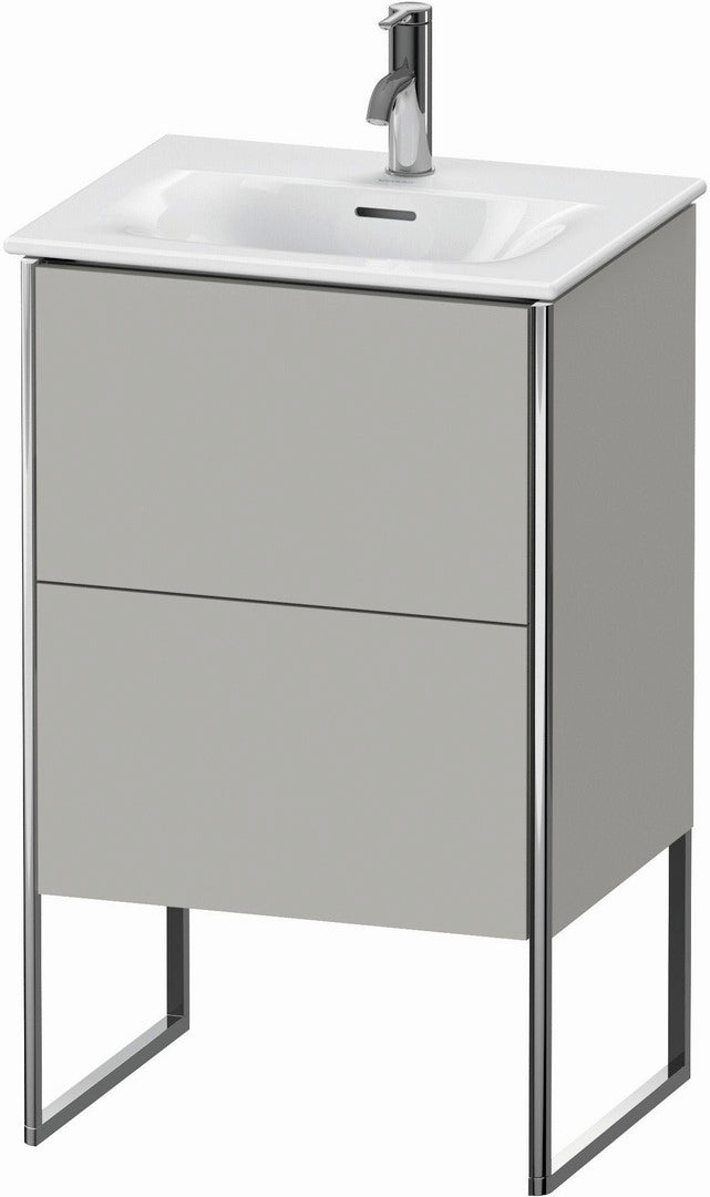 Duravit XSquare 20" Concrete Gray Two Drawer Floorstanding Vanity Unit (XS452100707)