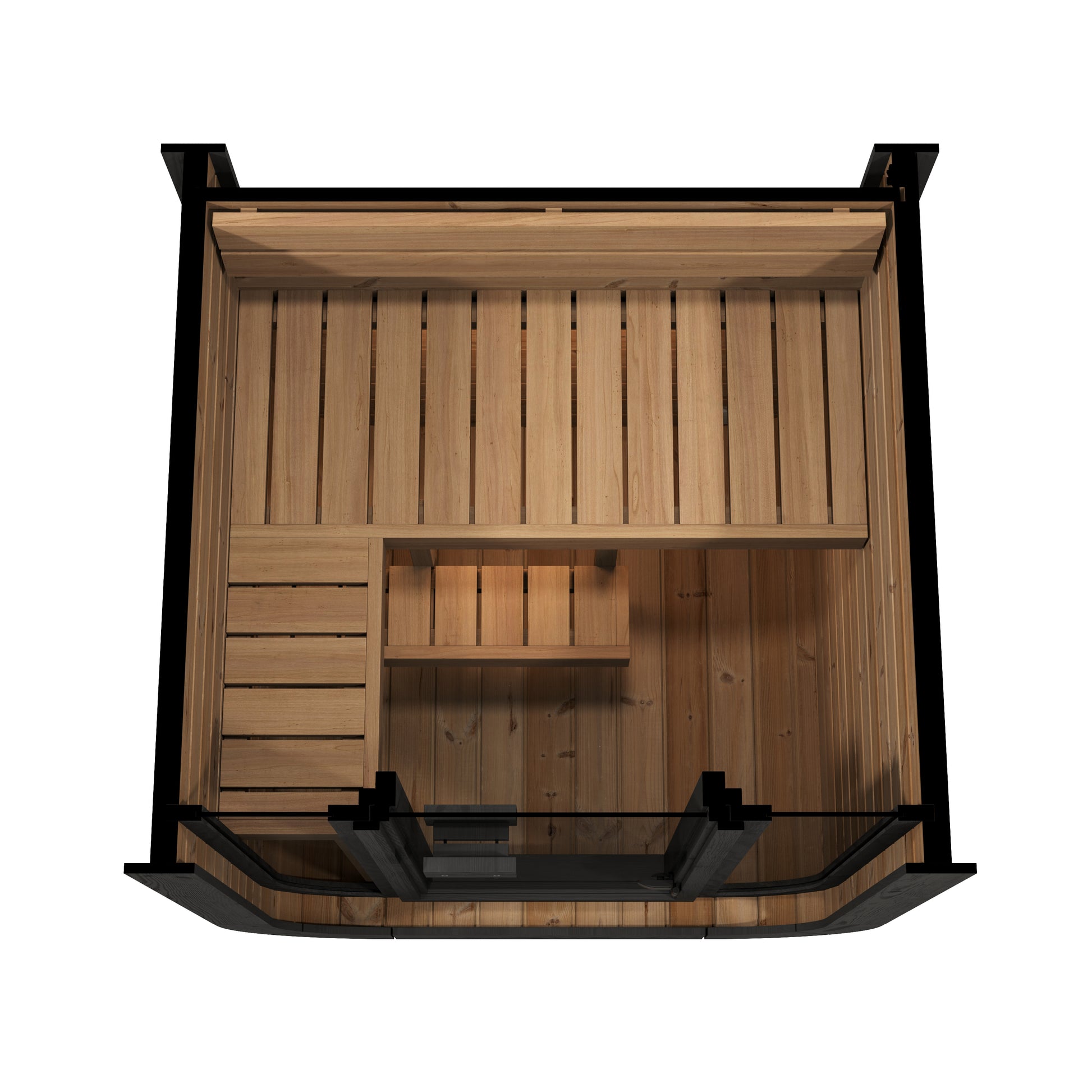 SaunaLife CUBE Series Model CL3G 53" Up to 2-Persons Outdoor Home Sauna Kit