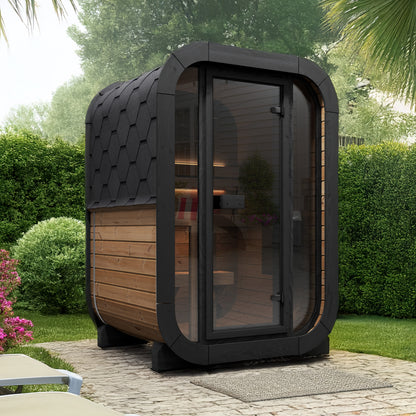 SaunaLife CUBE Series Model CL3G 53" Up to 2-Persons Outdoor Home Sauna Kit