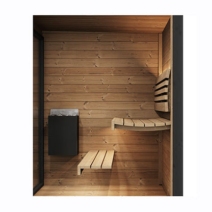SaunaLife Garden Luxury Series Model GL4 Outdoor Sauna Kit (Up to 4 Persons)