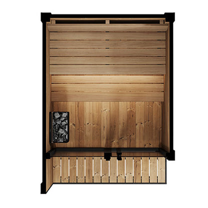 SaunaLife Garden Luxury Series Model GL4 Outdoor Sauna Kit (Up to 4 Persons)