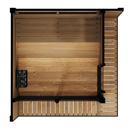 SaunaLife Garden Luxury Series Model GL6 Outdoor Sauna Kit (Up to 6 Persons)