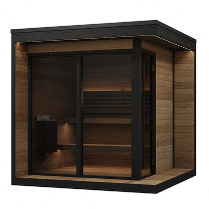SaunaLife Garden Luxury Series Model GL6 Outdoor Sauna Kit (Up to 6 Persons)