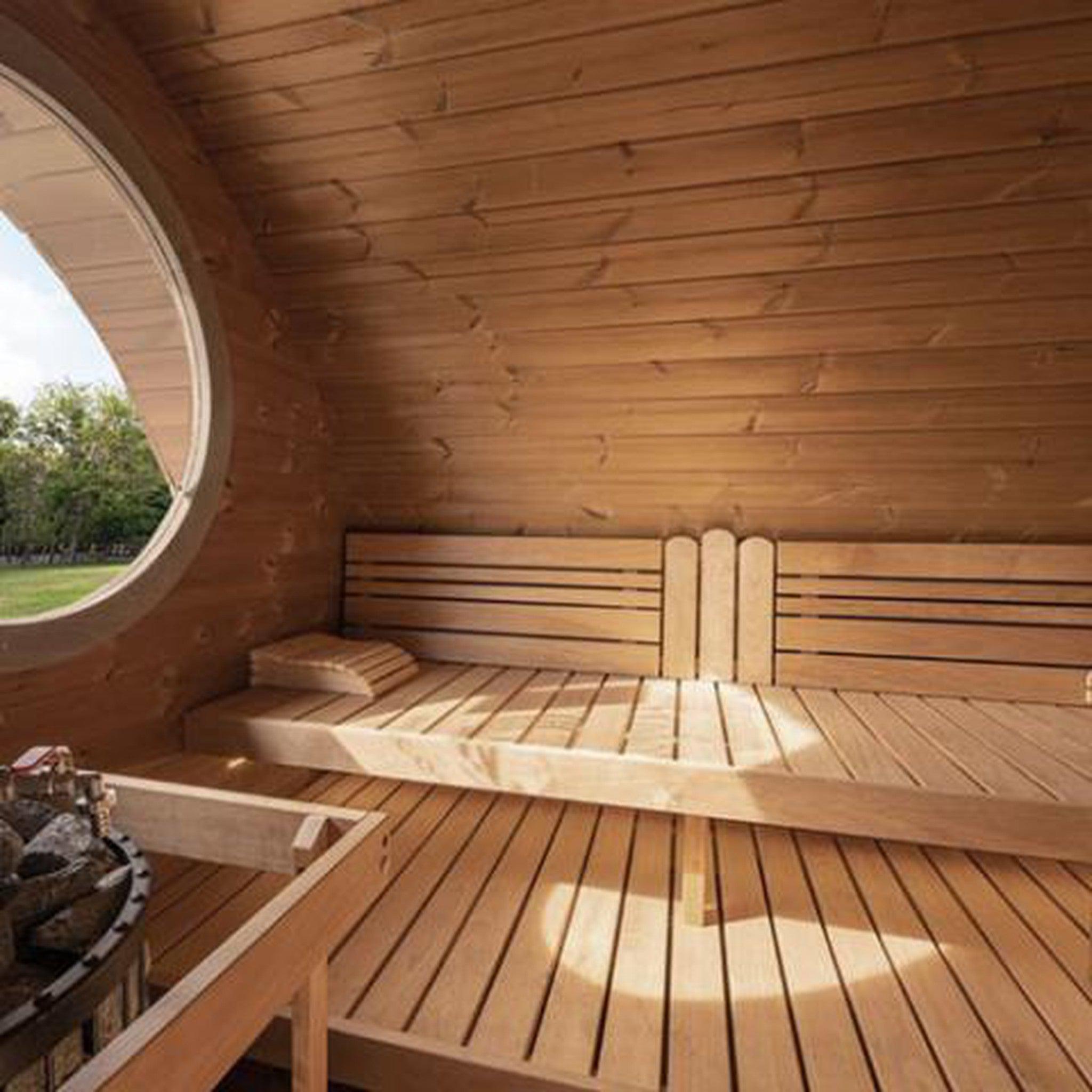 SaunaLife Garden Series Model G11 Outdoor Home Sauna Kit -2 Room