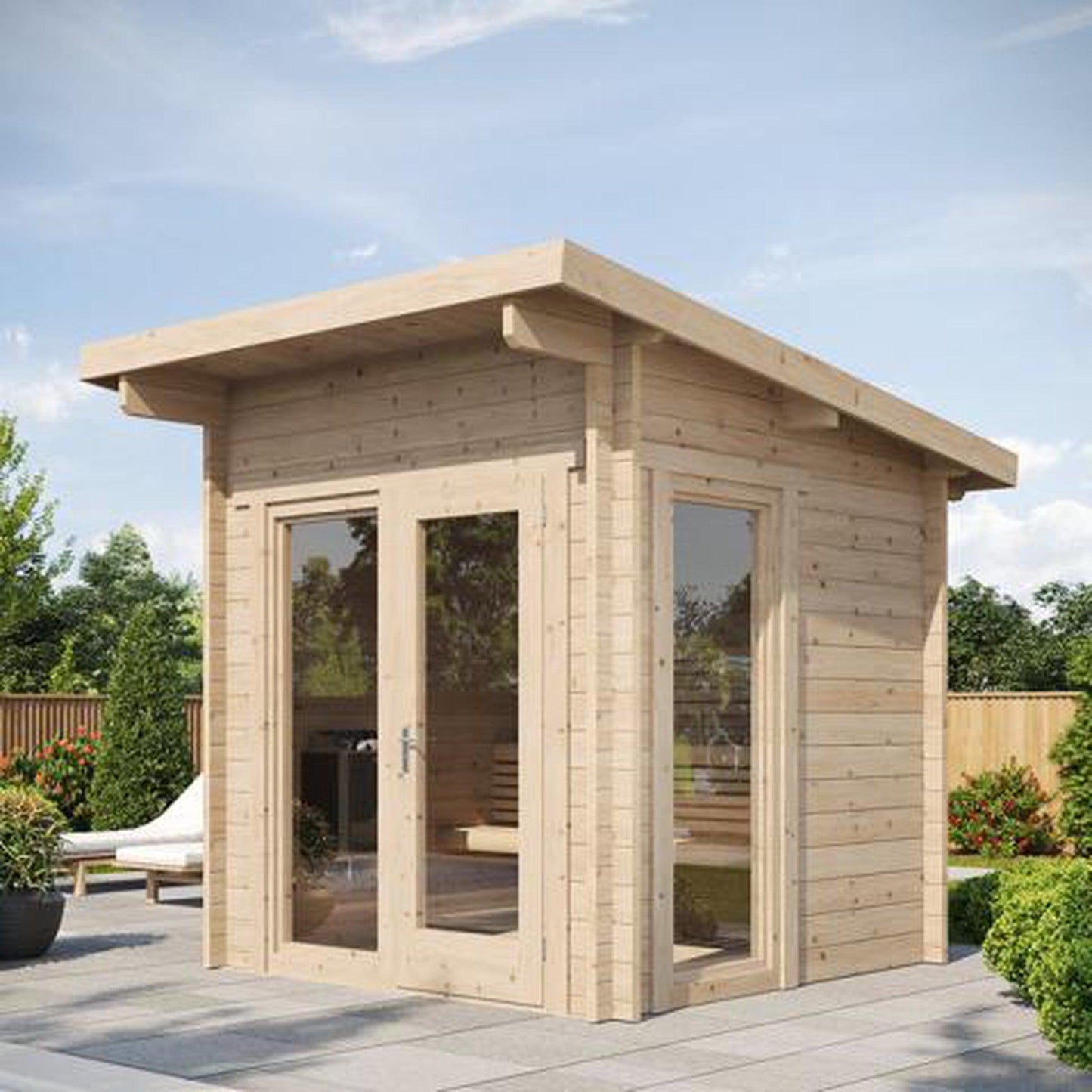 SaunaLife Garden Series Model G4 Outdoor Home Sauna Kit (Up to 6 Persons)