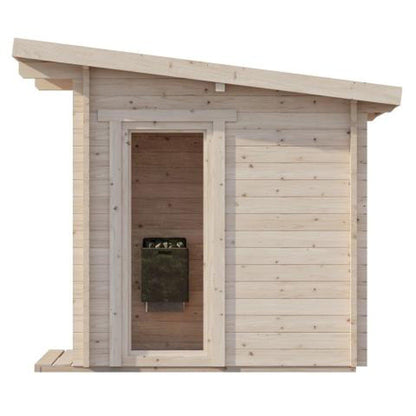 SaunaLife Garden Series Model G4 Outdoor Home Sauna Kit (Up to 6 Persons)