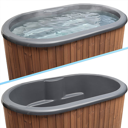 SaunaLife Model S2NC Immersion Tub and Combination Water Chiller/Heater for Package 2-Person - Natural