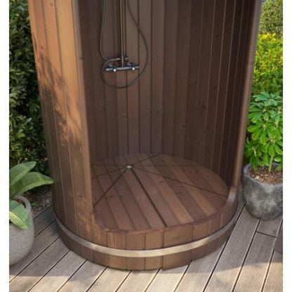 SaunaLife Rain-Series Model R3 53" Outdoor Barrel Shower Kit