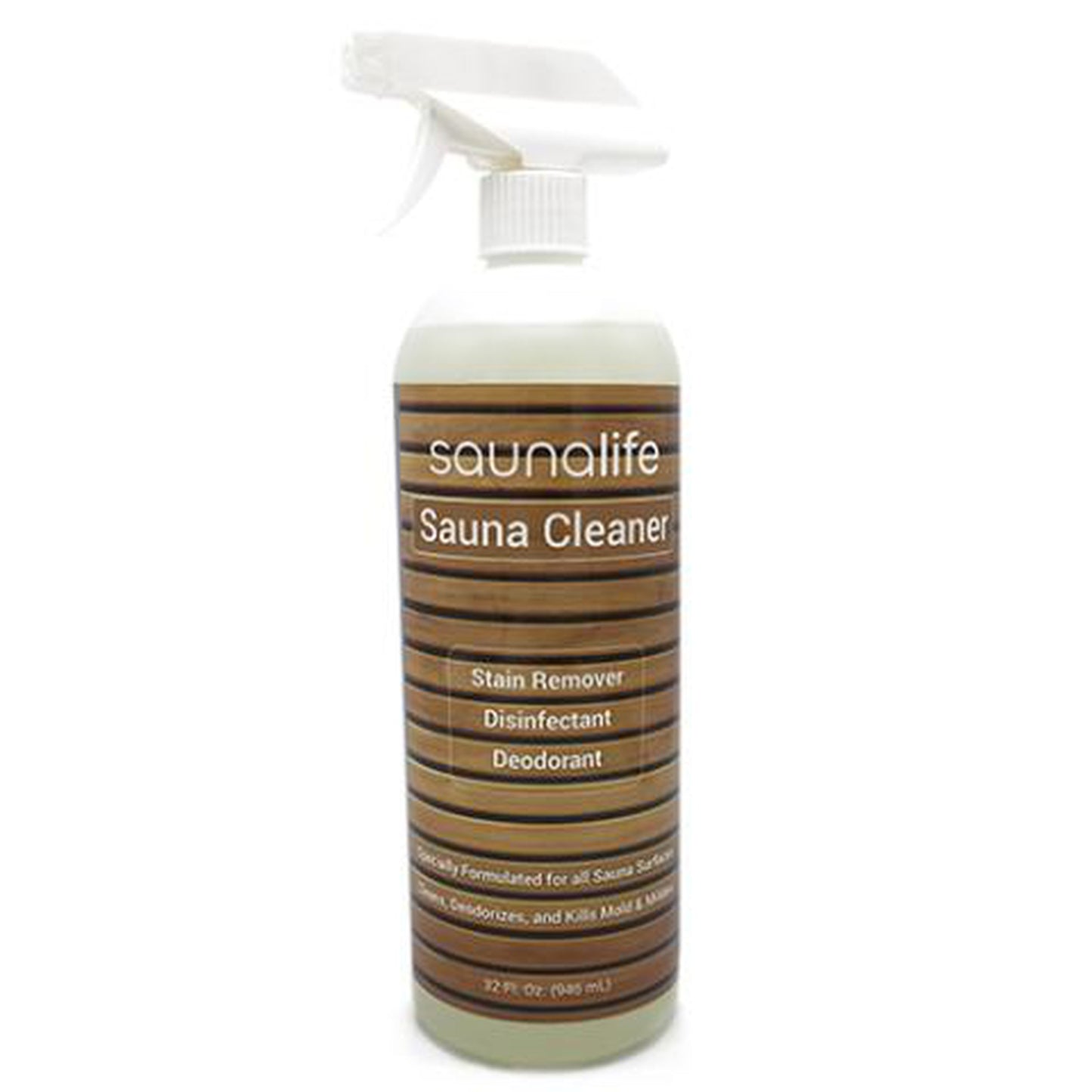 SaunaLife Sauna Wood Cleaner, Disinfectant and Deodorizer (32 oz)