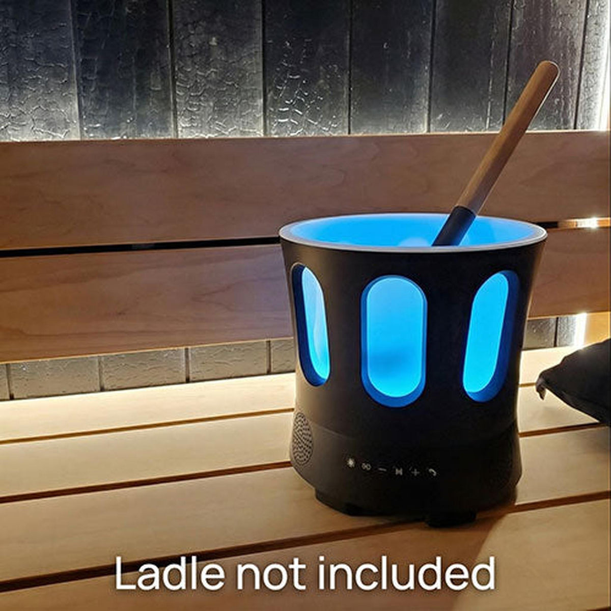 SaunaLife SaunaZone Bluetooth Speaker, Sauna Bucket, With Lights