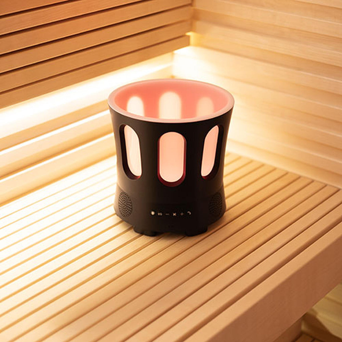 SaunaLife SaunaZone Bluetooth Speaker, Sauna Bucket, With Lights
