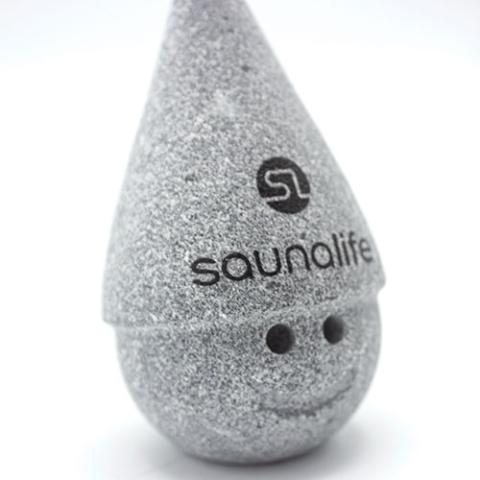 SaunaLife Stoney - Sauna Gnome with Cone Hat, Black Printed Logo