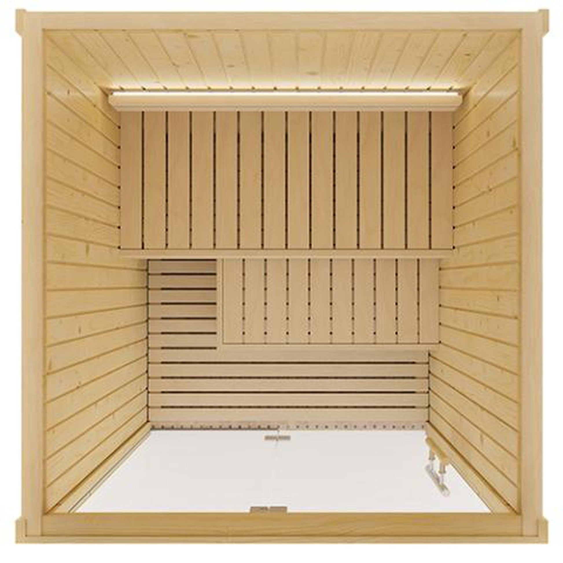 SaunaLife XPERIENCE Series Model X2 Indoor Home Sauna DIY Kit With LED Light System (1-2-Person)