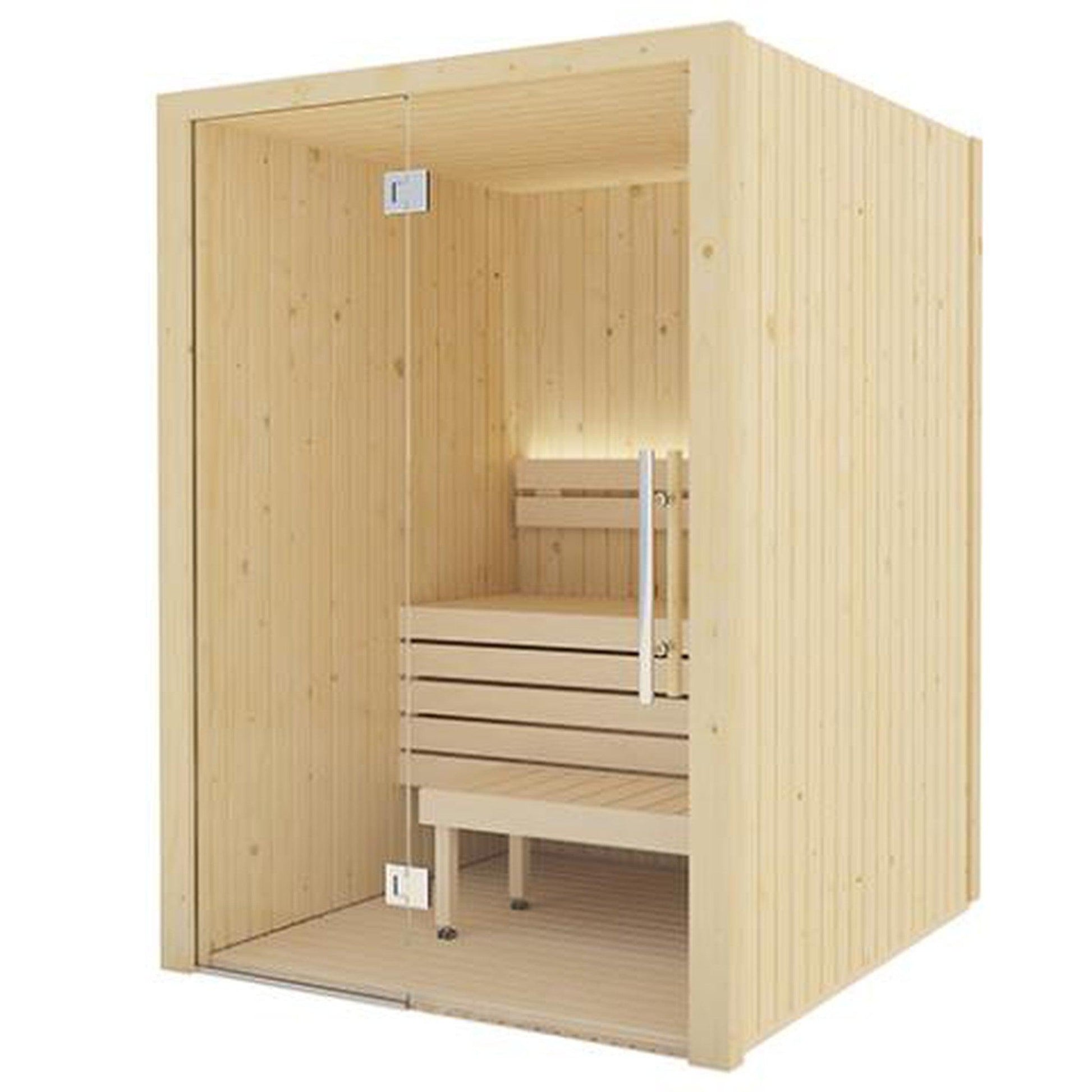 SaunaLife XPERIENCE Series Model X2 Indoor Home Sauna DIY Kit With LED Light System (1-2-Person)