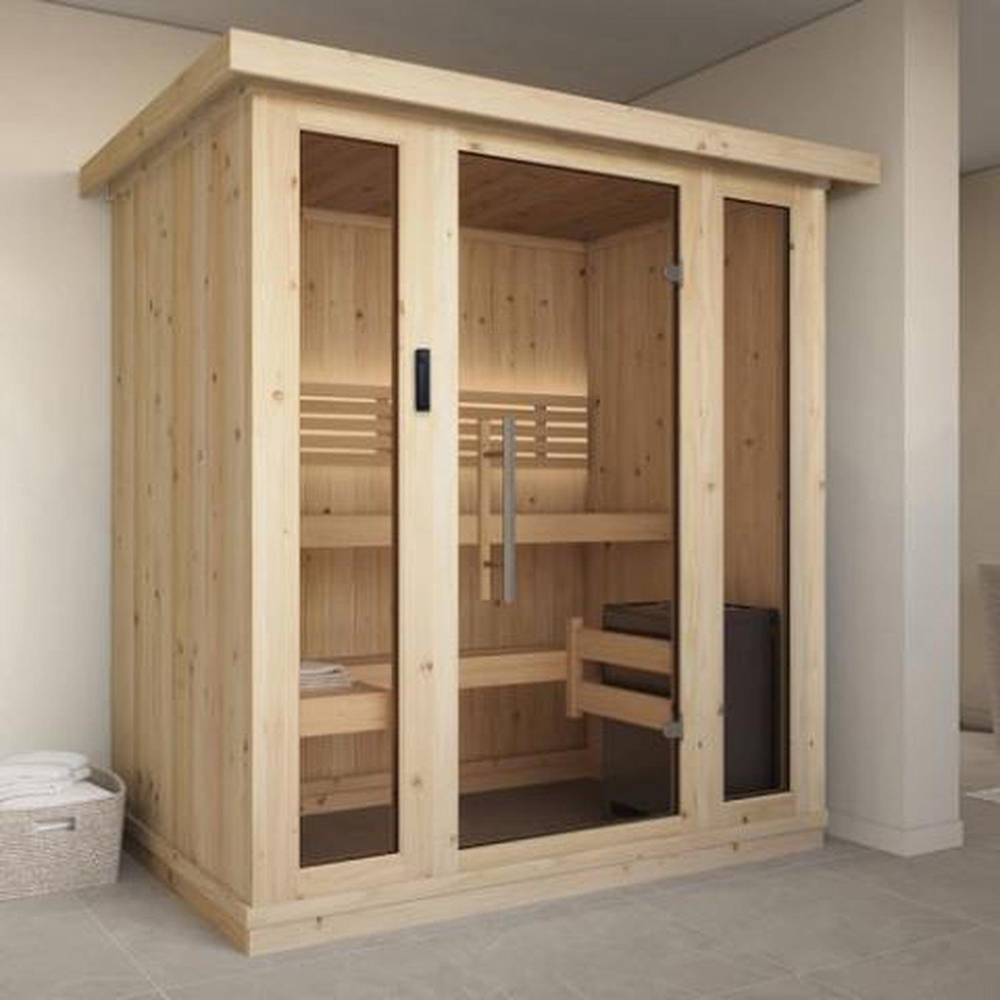 SaunaLife XPERIENCE Series Model X6 Indoor Home Sauna DIY Kit With
