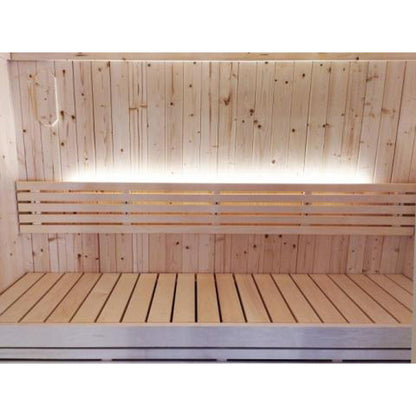 SaunaLife XPERIENCE Series Model X7 Indoor Home Sauna DIY Kit With LED Light System (Up to 6-Person)