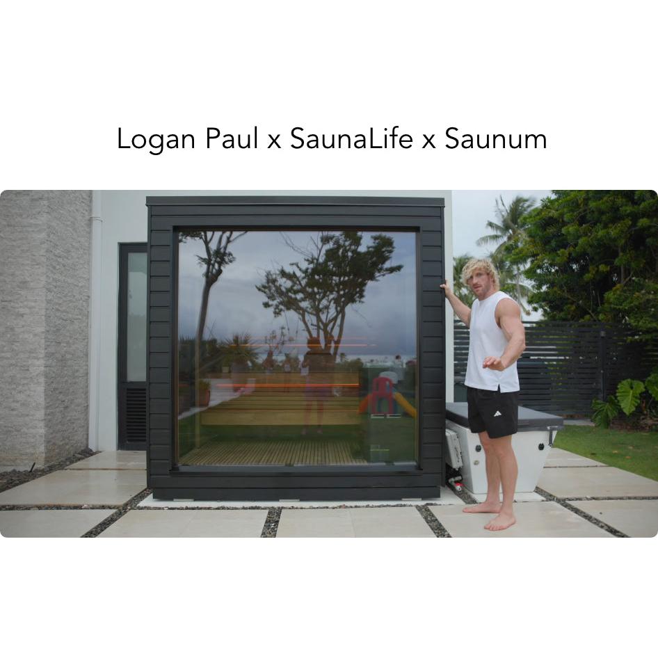 SaunaLife Garden Series Model G6 Pre-Assembled Outdoor Home Sauna (Up to 5 Persons)