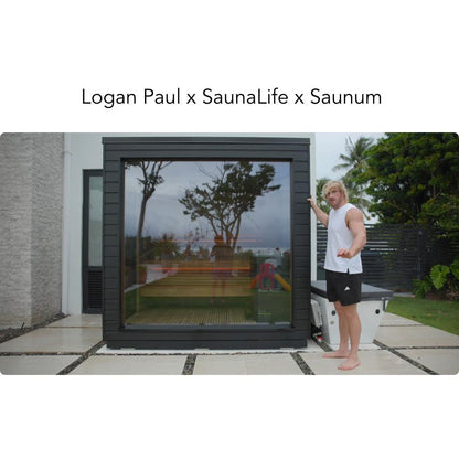 SaunaLife Garden Series Model G6 Pre-Assembled Outdoor Home Sauna (Up to 5 Persons)