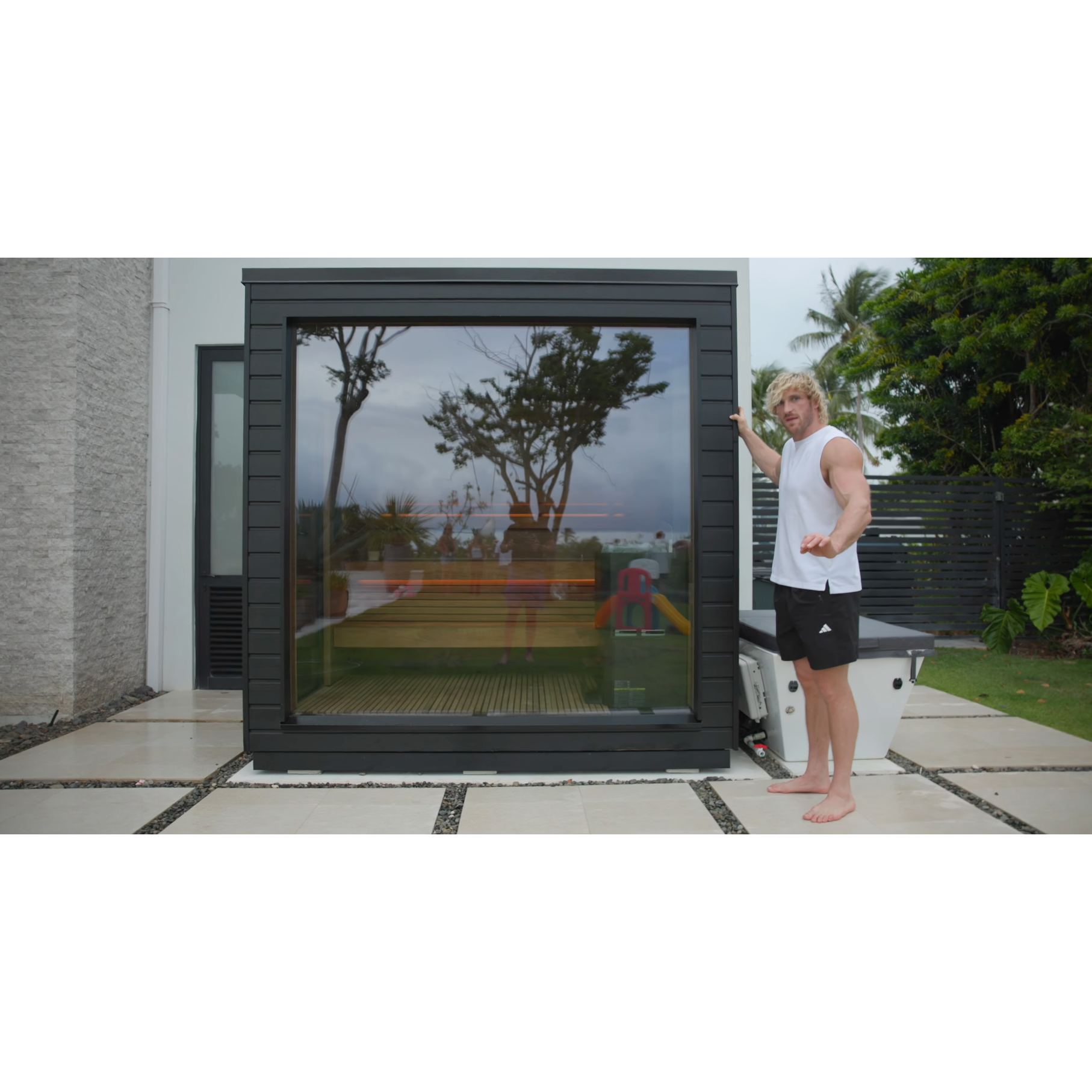 Saunum Air L 10 Nordic Black 10kW Sauna Heater With Climate Equalizer - Stainless Steel