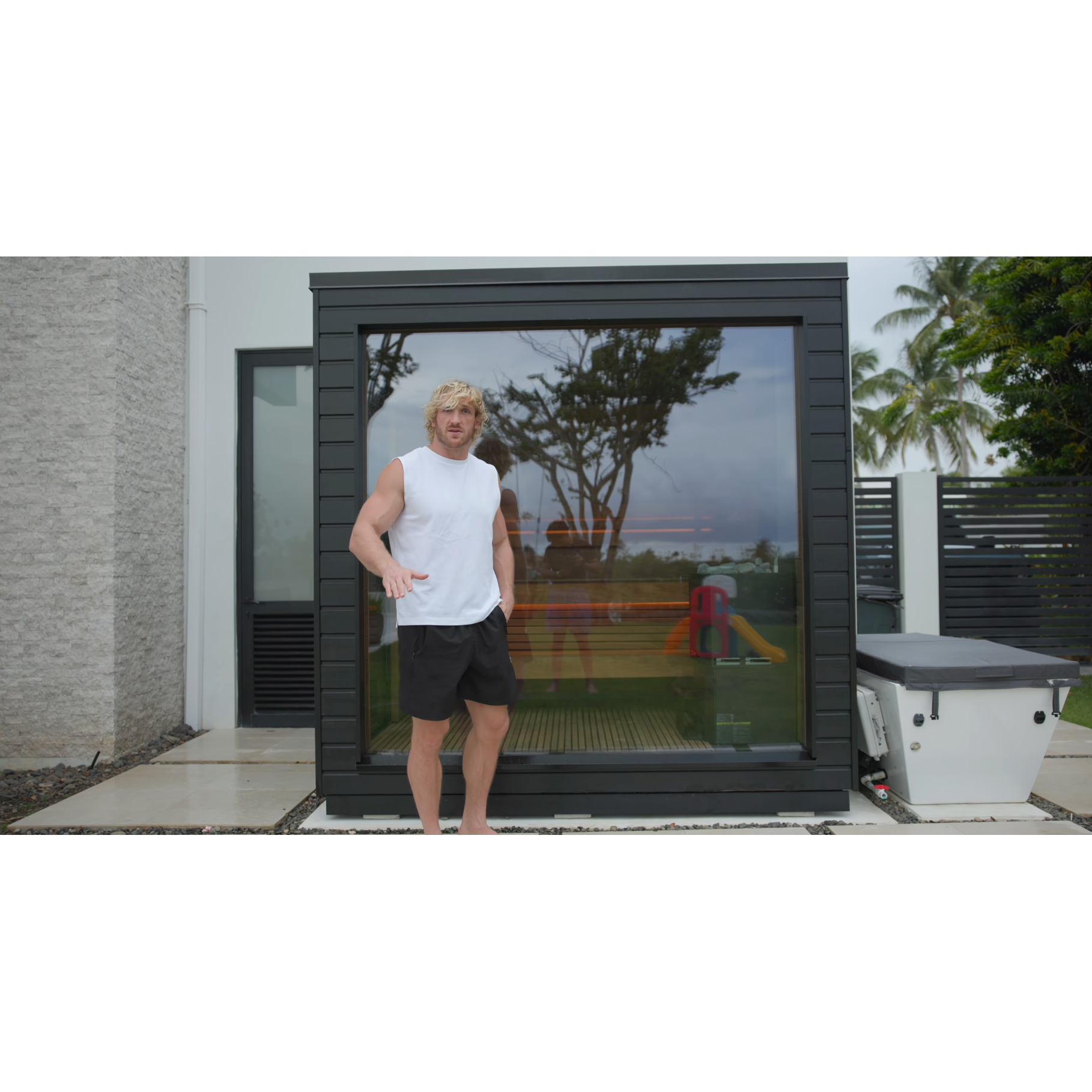 Saunum Air L 10 Nordic Black 10kW Sauna Heater With Climate Equalizer - Stainless Steel