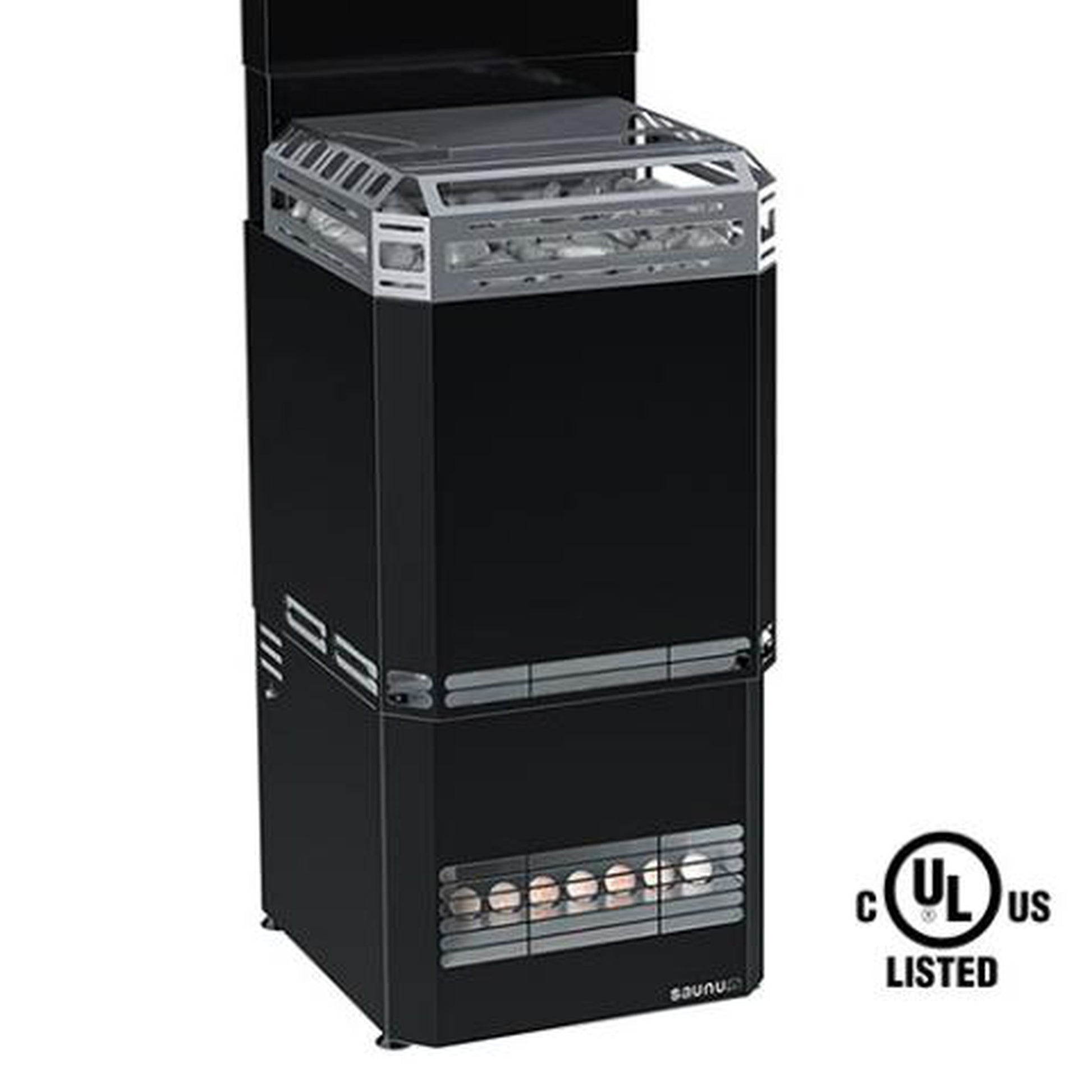 Saunum Air L 10 Nordic Black 9.8kW Sauna Heater with Climate Equalizer