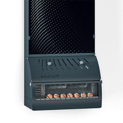 Saunum AirSolo Series Stainless Steel Adjustable Height In-Wall Sauna Temp & Steam Equalizer