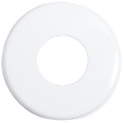 Seachrome Conorado 700 Series Matte White Powder Coat 1.5" Diameter Exposed Mounting Flange Door Bumper / Coat Hanger