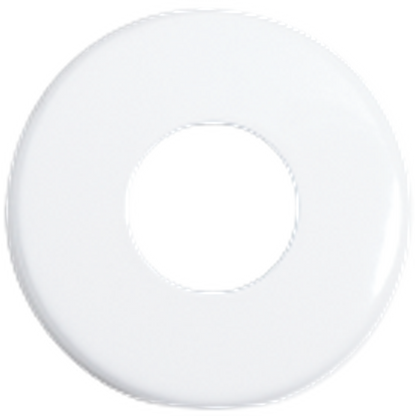 Seachrome Conorado 700 Series White Wrinkle Powder Coat 1.5" Diameter Exposed Mounting Flange Door Bumper / Coat Hanger